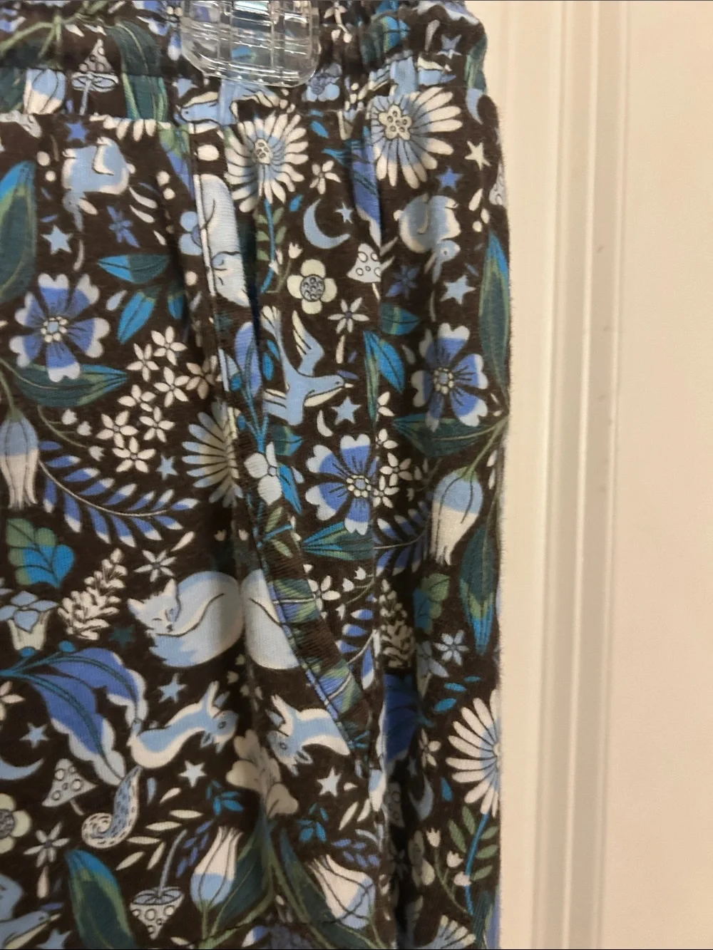 Vera Bradley M Blue Floral Print  Pajama Set